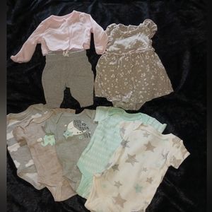 3/$15 EUC Gerbers 8 piece Newborn Bundle